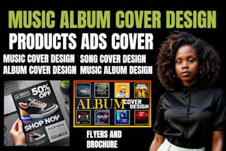 design music album song cover products ads cover design catalog newsletter