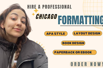 do book formatting in chicago style and apa 7th edition for academic book report
