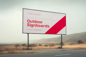 provide 20 road advertising signaboard