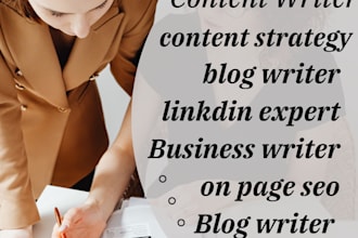 write SEO optimized website content, business copy, and social media captions