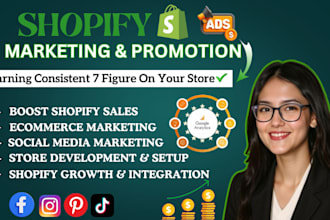 boost shopify store sales shopify promotion ecommerce marketing or dropshipping