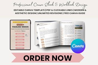 design workbook in canva, workbook canva ebook formatting, editable ebook design