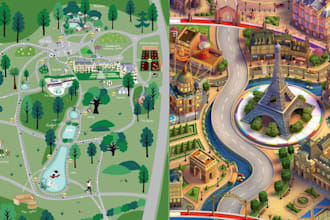 design 3d vector isometric illustration for map app website isometric drawing