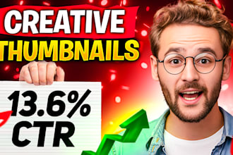 design jaw dropping high CTR thumbnail for channel growth
