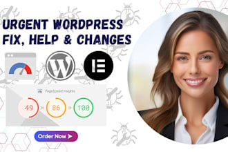 do urgent wordpress fix wordpress bug wordpress help changes in 24 hours