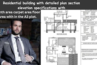 draw architectural floor plan, site plan, adu garage permit, structural plan
