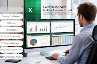 build dynamic power bi, excel, and google sheets dashboards for business