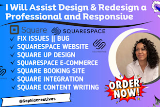 edit redesign design squarespace website square site square online store booking