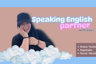 be your english speaking partner for fluency and confidence