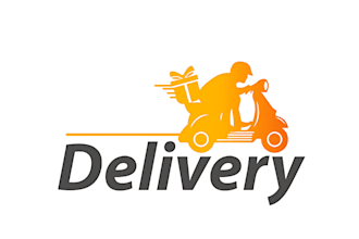 create a modern food delivery service logo