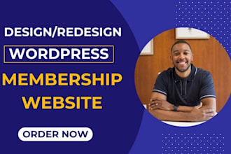 create membership website or subscription website for you
