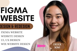 mockup custom and unique website UI UX design in figma wix website design