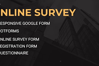 create responsive google forms, online survey, questionnaires