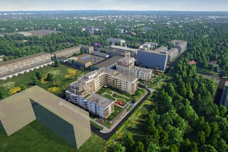 craft custom 3d real estate building, landscape environment, map site,8k render