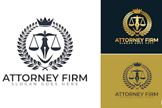 create attorney law firm logo design