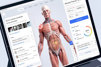 develop a health care, wellness and fitness app with website