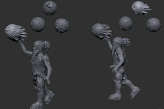 sculpt printable 3d figurine action figure diorama leggo design zbrush stl file