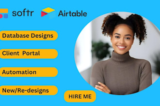 setup airtable database airtable automation softr webapp design