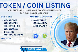 fasttrack token listing, coin listing on coinmarketcap, coingecko and more