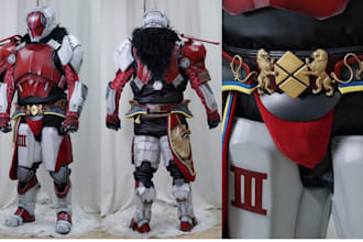 costume wearable cosplay prop 3d mask helmet design pepakura design 3d printing