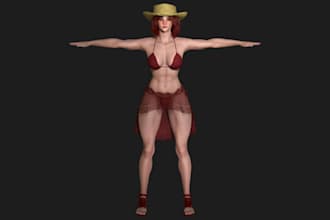 aaa game character,mocap, realistic 3d character model, morph stylized character