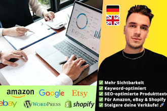 do SEO content writing for amazon ebay shopify ecommerce