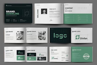 design brand style guidelines, brand identity kit with business logo