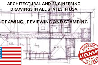 draw architectural floor plan site plan engineering drawing for city permit