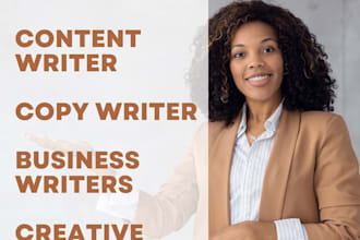 write SEO website content, sales copy  engaging social media captions