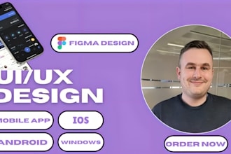 create custom ui ux design wireframe for mobile apps and websites in figma