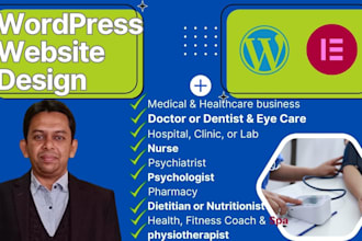 create design, redesign the best wordpress websites for doctors,dentists,med spa