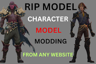 rip or extract game models and weapons from any game website for you