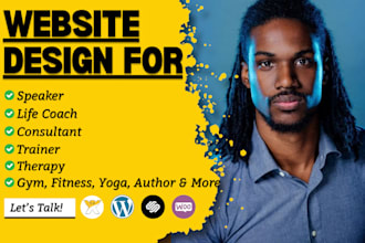 build wordpress website with elementor pro coaching website, consulting website