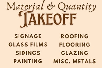 do material and quantity takeoff using bluebeam