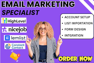 do nicejob constant contact gohighlevel email campaign lemlist fluent crm funnel