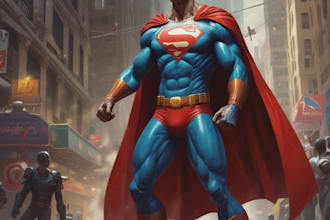 draw comic artwork superhero or book cover illustration
