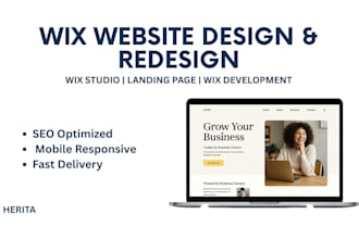 wix website design redesign wix website development wix landing page wix studio