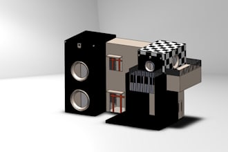 create 3d building designs that cauld be used to 3d print or cnc machining