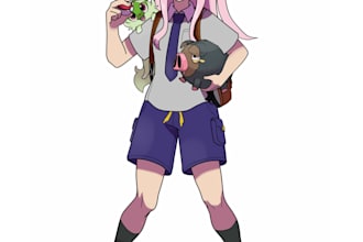 draw you or your character in pokemon game style