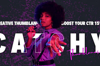 design attractive , catchy clickbait youtube thumbnail