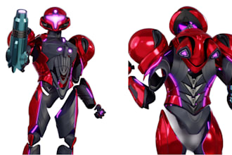 create 3d cosplay costumes, anime armor, helmets, masks and 3d print files
