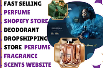 design scented perfume shopify store deodorant fragrance store perfume website