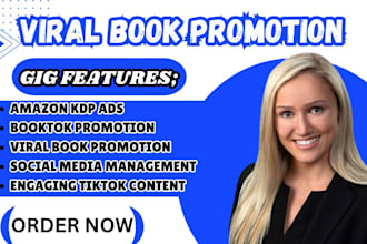 do viral booktok vedio amazon kindle book promotion tik tok book promotion