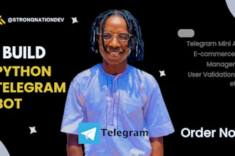 develop python telegram bot with API integration