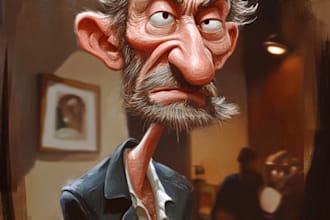 draw a cool custom caricature