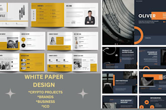 design, write crypto white paper brochure, catalog design, white paper design