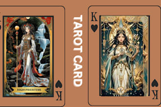 draw unique frame card for card game design tcg board game tarot playing card