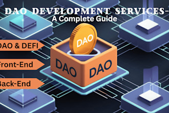 develop dao landing page frontend, backend, fullstack web, ico, defi, UI and UX