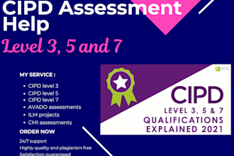 do cipd level 3, 5 and 7 assessment tasks