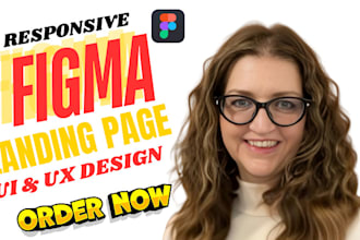 do website ui ux design, figma landing page, website mockup, saas landing page